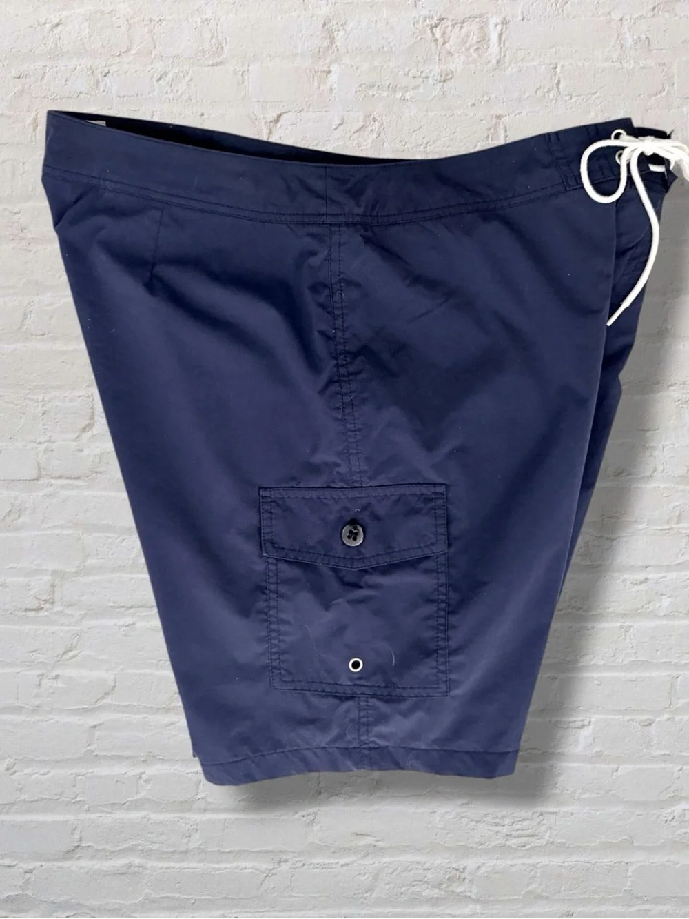 J.Crew Navy Blue Swim Trunks Mens Size 34 Drawstring Board Shorts